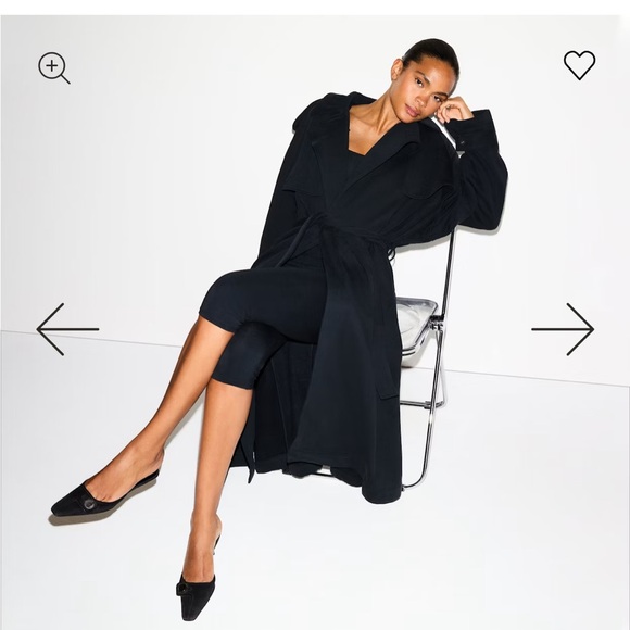 SKIMS Boyfriend fleece trench coat - Picture 1 of 5